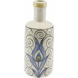 Otantik Çini Lale Dekor Kalem Çizim Mutfak Tipi Yağ Şişesi 900Ml