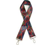 Otantik Desenli Çanta Sapı / Ayarlanabilir Palaska / Polyester Çanta Sapı - Kırmızı - Standart
