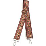 Otantik Desenli Çanta Sapı / Ayarlanabilir Palaska / Polyester Çanta Sapı - Taba - Standart