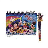 Otantik Disney Mickey ve Arkadaşları İmzalı Kitap ve Kalem Seti (Mavi)