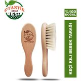 Otantik Hayat Keçi Kılı Bebek Fırçası - Beyaz