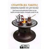 Otantik Jel Yakıtlı Osmanlı Kahve Ve Çay Ocağı Taşınabilir Kamp Ve Ev Tipi Bakır Renk Ocak