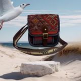 Otantik Minimal Kilim Desenli Askılı Çanta