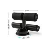 Otantik Shopp Ayak Destekli Mekik Çekme Spor Aleti - Siyah