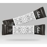 Otel Bukleti Stick Şeker Özel Üretim Desenli Tasarım D (Siyah Beyaz) x 100'lü - 300 gr