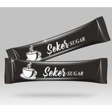 Otel Bukleti Stick Şeker Özel Üretim Desenli Tasarım E (Siyah Beyaz) x 500'lü - 1,5 kg