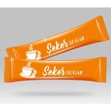 Otel Bukleti Stick Şeker Özel Üretim Desenli Tasarım E (Turuncu Beyaz) x 500'lü - 1,5 kg