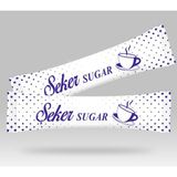 Otel Bukleti Stick Şeker Özel Üretim Desenli Tasarım F (Mavi Beyaz) x 250'li - 750 gr