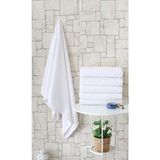 Otel Tipi 4Lu 70X140 Banyo Havlusu Beyaz