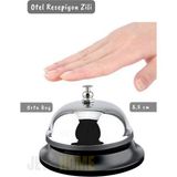 Otel Zili Resepsiyon Zili Restoran Zili Bar Zili Mutfak Zil Paslanmaz Çelik 8,5 cm
