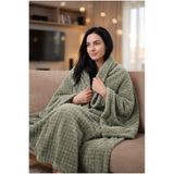 Otelonia Supersoft Wellsoft TV Battaniyesi Pötikare 100x170cm - Yeşil