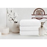 Otelvıo 3'lü Set Beyaz Pamuk Otel Banyo Havlusu 70 x 140 cm , Otel Havlusu - 70 x 140 cm