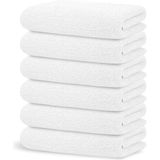 Otelvıo 6'lı Set Beyaz %100 Pamuk Otel Banyo Havlusu 70X140 Cm, Otel Havlusu - 70 x 140 cm