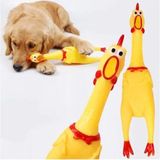 Öten Çığlık Atan Horoz Tavuk Civciv Köpek Kedi Için Bağıran Sesli Oyuncak (30 cm (Medium)) - Çok Renkli