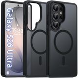 Oterkin Manyetik Samsung Galaxy S26 Ultra Kılıf, Siyah | Mat, MagSafe ile Uyumlu, Buzlu Yarı Saydam, Darbeye Dayanıklı Çizilmez İnce Kesim, Askeri Sınıf Koruma