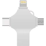 Otg 4in1 Cep Telefonu Çok Fonksiyonlu USB Flash Bellek 128 GB Type-C, Micro Sd ve Kart Okuyucu - Renkli