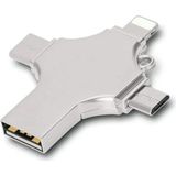 Otg 4in1 Cep Telefonu Çok Fonksiyonlu USB Flash Bellek 64 GB Type-C, Micro Sd ve Kart Okuyucu - Renkli