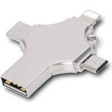 Otg 4in1 Cep Telefonu Çok Fonksiyonlu Usb Flash Bellek 64 gb Type-C, Micro SD ve Kart Okuyucu