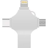 Otg 4in1 Cep Telefonu Çok Fonksiyonlu USB Flash Bellek Type-C, Micro Sd ve Kart OKUYUCU64/128GB - 64GB