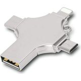 Otg 4in1 Çok Fonksiyonlu USB Flash Bellek 64 GB Type-C, Micro SD ve Kart Okuyucu ile Uyumlu