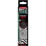 Othello ARTY - Kurşun Kalem - Sertlik Derecesi Yumuşak, Her Biri 2 x 4B, 3B,2B - 6'lı Paket