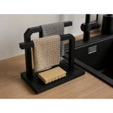 Other Lavabo Düzenleyici Organizer - Bez Askılı ve Su Tahliye Tepsili Mutfak Seti-Sink Organizer With Cloth Holder And Drip Tray