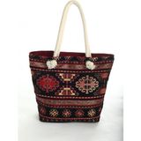 Otho Bag Şönil Kumaş Günlük Kadın Omuz Çantası - Bordo
