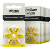 Oticon 10 Adet İşitme Cihazı Pili 1,45 V Düğme Pil Tipi Yüksek Performanslı - 10'lu