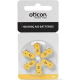 Oticon 10 Numara 6x10 Işitme Cihaz Pili 60 Adet 1,5 V Saat Pili Uzun Ömürlü Yüksek Performans