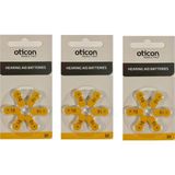 Oticon 10 Numara İşitme Cihazı Pili 3 Paket 18 Adet - 3'lü