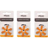 Oticon 13 Numara İşitme Cihazı Pili 3 Paket 18 Adet - 3'lü