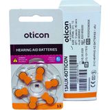 Oticon 13 Numara Yeni Nesil Işitme Cihazı Pili - 60'lı Büyük Paket (10 Adet 6'lı Blister)