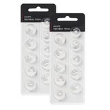 Oticon Değiştirmeleri için İşitme Cihazı Kubbeleri, Oticon Minifit Açık Havalandırma Bas Kubbeleri (10 mm/2 Paket), Oticon İşitme Cihazı Malzemeleri için Evrensel Kubbeler.