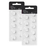 Oticon Değiştirmeleri için İşitme Cihazı Kubbeleri, Oticon Minifit Tek Havalandırmalı Bas Kubbeler (8 mm/2 Paket), Oticon İşitme Cihazı Malzemeleri için Evrensel Kubbeler.