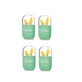 OTİFLEKS Thermo-Aktif Çam Tipi Kulak Tıkacı, S Beden, Şeffaf, 4'lü Set