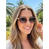 Otio Eyewear 1031 Kadın Güneş Gözlüğü Uv 400, Tüm Yüz Tiplerine Uygun, Kılıf, Sprey, Bez ve Gözlük Zinciri Dahil - Bej