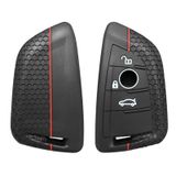 OTMIK araba anahtarı silikon kılıf BMW G20 G02 G31 G23 X3 X5 X1 X4 X6 IX3 F40 F34 F15 Series 1 3 anahtar aksesuarları (3 düğme)