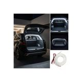 Oto Aksesuarcım Araba Otomobil Ön Arka Bagaj İçi Aydınlatma Neon Led Şerit Kayar Modlu 12v 4 Metre Beyaz