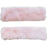 Oto Aksesuarcım Peluş Seyahat Emniyet Kemer Pedi Kılıfı 2'li Pudra Pembe - Açık Pembe