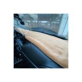 Oto Aksesuarcım Yumuşak Tüylü Oto Torpido Bagaj Üstü Örtü Peluş Halı Kahverengi 130x40cm