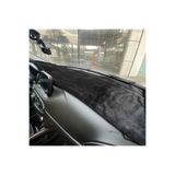 Oto Aksesuarcım Yumuşak Tüylü Oto Torpido Bagaj Üstü Örtü Peluş Halı Siyah 130x40cm