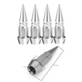 Oto Araba Sibop Kapağı Seti Metal Sivri 4'lü Set Krom 60 Mm
