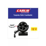 Oto Araba Vantilatör 12V Torpido Üstü Tekli Fan Ayarlı