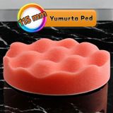 Oto Araç Araba Pasta Cila Polisaj Yumurta Ped Sünger 115 Mm Cırtlı Parlatıcı Çizik Giderici Parlatma Pet