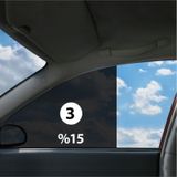 Oto Cam Filmi Çizilmez 50 Cm X 6 Metre %15 Koyuluk 3 Numara