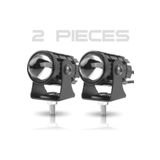 Oto Çizgi 2 Adet Motosiklet Işığı Far Beyaz Sarı LED Sis Lambası 12V 24V Araba Atv Motosiklet Sis Lambası