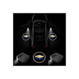Oto Çizgi Chevrolet Kapı Altı Logo Projektör Led Işığı 2'li Set Pilli Kablosuz Kapı Karşılama Lambası