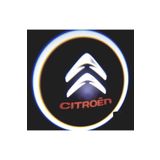 Oto Çizgi Citroen Pilli Yapıştırmalı Kapı Altı LED Hayalet Logo 2 Adet