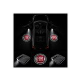 Oto Çizgi Fiat Kapı Altı Logo Projektör Led Işığı 2'li Set Pilli Kablosuz Kapı Karşılama Lambası