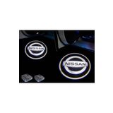 Oto Çizgi Nissan Pilli Yapıştırmalı Kapı Altı LED Logo Sensörlü 2 Adet